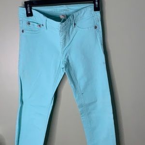 Turquoise jeans